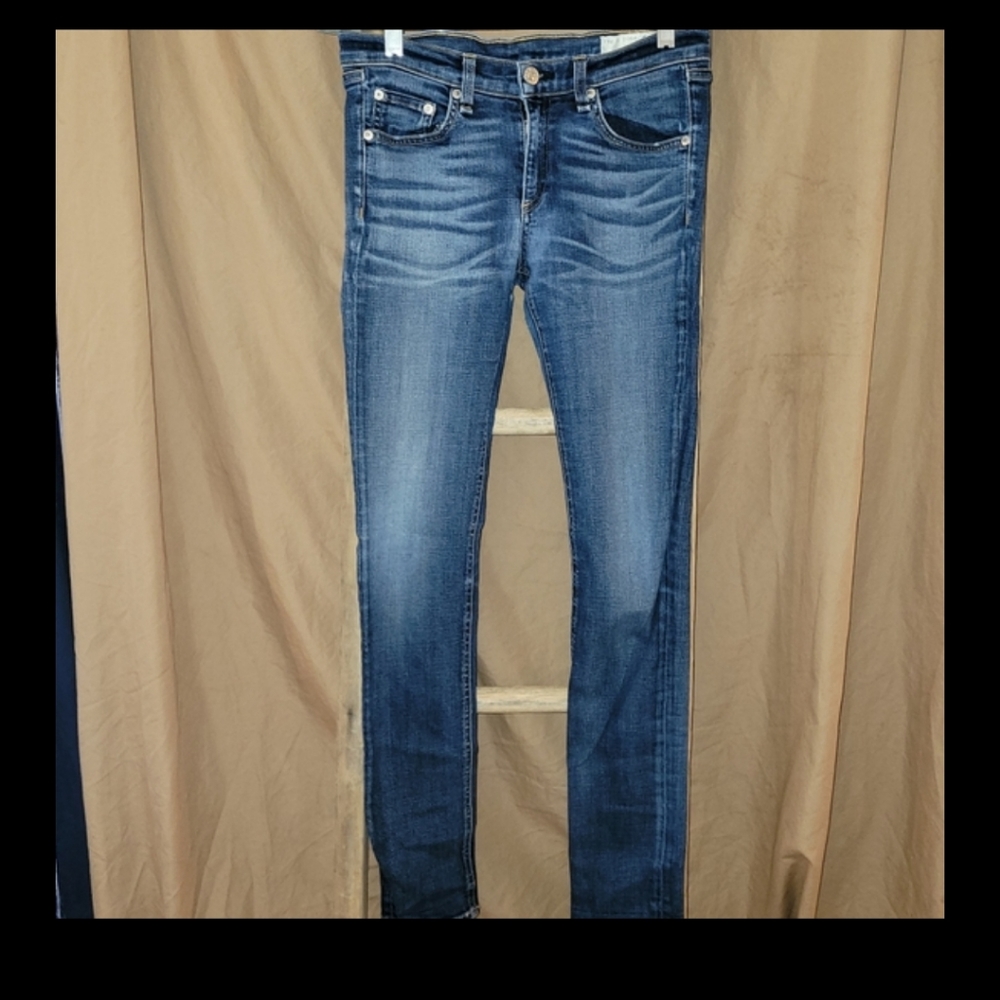 Rag & Bone Wells Style Denim Blue Jeans